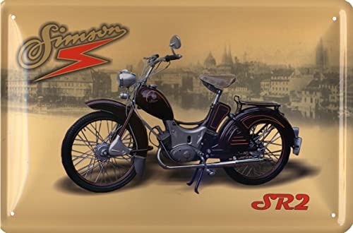 Geschenkeparadies 24 Blechschild 20x30cm Simson SR2 von Geschenkeparadies 24