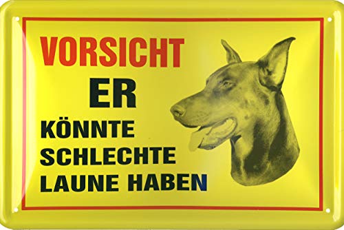 Geschenkeparadies 24 Blechschild 20x30cm Vorsicht er könnte schlechte Laune haben Geschenkeparadies 24 Blechschild 20x30cm Vorsicht er könnte schlechte Laune haben von Geschenkeparadies 24