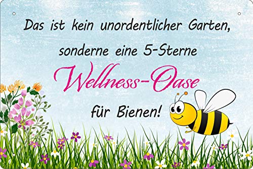Geschenkeparadies 24 Blechschild 5 SterneWellness Oase von Geschenkeparadies 24