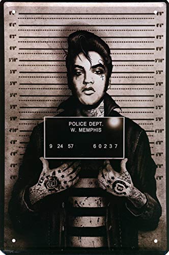 Geschenkeparadies 24 Blechschild Elvis Presley Police Dept. W. Memphis von Geschenkeparadies 24