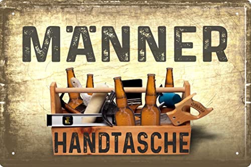 Geschenkeparadies 24 Deko Blechschild 20x30cm Männer Handtasche Kasten Bier Geschenkeparadies 24 Deko Blechschild 20x30cm Männer Handtasche Kasten Bier von Geschenkeparadies 24
