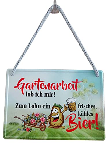 Geschenkeparadies 24 Garten Gärtner Blechschild Hängeschild 16x11cm Gartenarbeit lob ich Mir! Geschenkeparadies 24 Garten Gärtner Blechschild Hängeschild 16x11cm Gartenarbeit lob ich Mir! von Geschenkeparadies 24