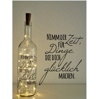 Nimm Dir Zeit Leuchtflasche Mit Spruch Nimm Dir Zeit Leuchtflasche Mit Spruch von Geschenkeplotterei