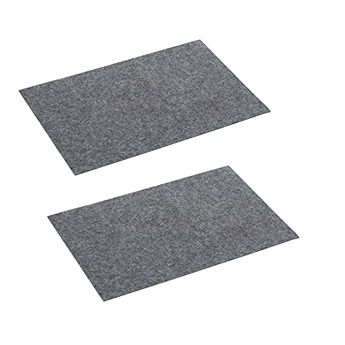 12 Stück Tischsets Grau 45 cm x 30 cm Filz Platzsets von Geschenkestadl