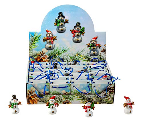 Display mit 24 Schneemann Figuren in Geschenktüte von Geschenkestadl