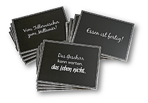 Geschenkestadl 4 Platzsets 40 x 30 cm Spruch (Tellerwäscher) von Geschenkestadl