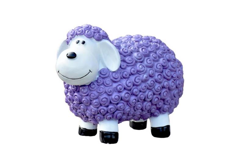 Geschenkestadl Gartenfigur Bunte Schafe viele Farben 30cm x 17cm x 23cm wetterfeste Gartenfigur von Geschenkestadl