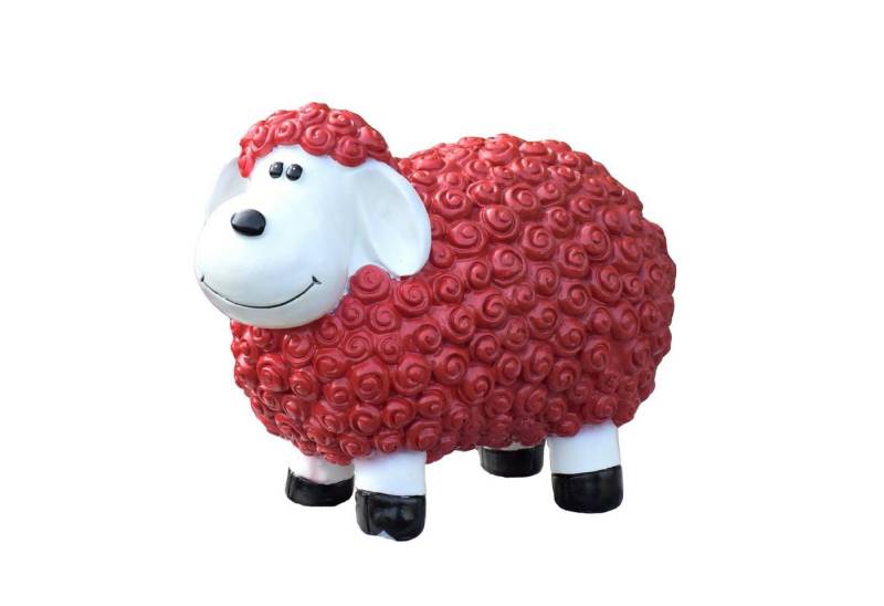 Geschenkestadl Gartenfigur Bunte Schafe viele Farben 30cm x 17cm x 23cm wetterfeste Gartenfigur von Geschenkestadl