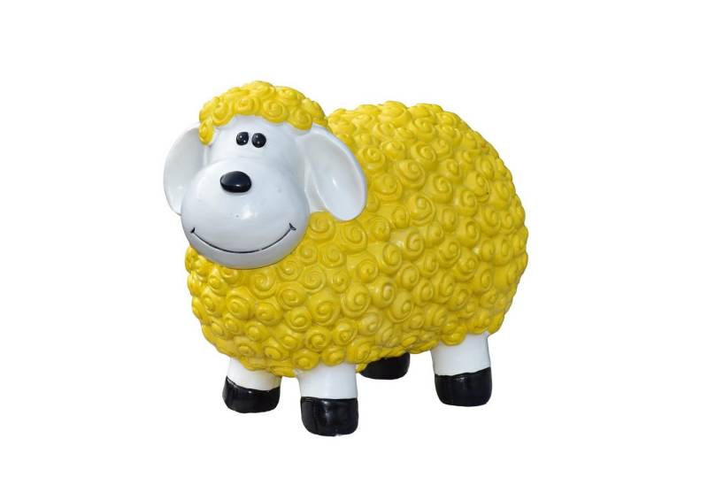 Geschenkestadl Gartenfigur Bunte Schafe viele Farben 30cm x 17cm x 23cm wetterfeste Gartenfigur von Geschenkestadl