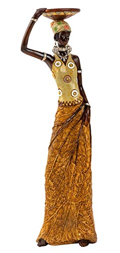 Geschenkestadl Große afrikanische Massai Frau Figur Afrika 35 cm von Geschenkestadl