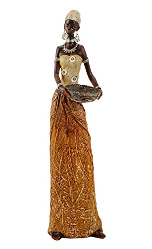 Geschenkestadl Große afrikanische Massai Frau Figur Afrika 40 cm von Geschenkestadl
