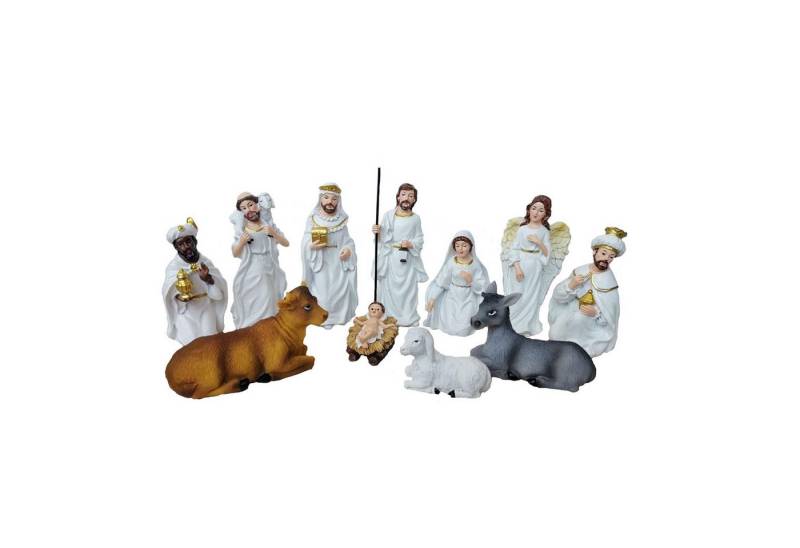 Geschenkestadl Krippenfigur 11 Krippenfiguren Krippe Weihnachten in Weiß oder Bunt erhältlich von Geschenkestadl