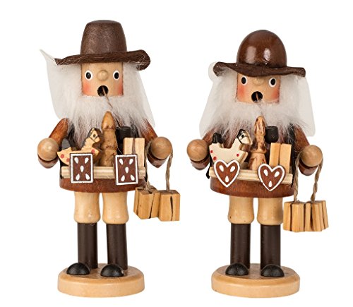 Geschenkestadl Räuchermännchen mit Bauchladen + 24 Knox Räucherkegel Verschiedene Düfte von Geschenkestadl