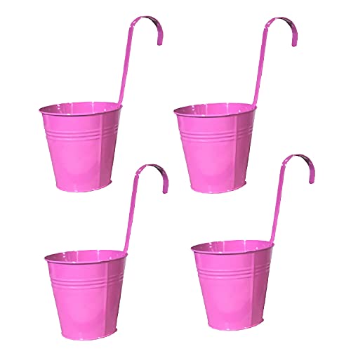 Hängetöpfe Ø 14 cm Übertopf Blumentopf 4 Stück (Rosa) von Geschenkestadl