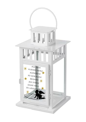 Grablaterne mit Text - Grabschmuck - Gedenkstätte - Altar- Grablicht - Laterne - Sternenkind - Wolke #2 von Geschenketorten-Gebhardt