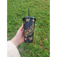 Cold Cup "Blumen & Schmetterlinge" von GeschenkeweltNRW