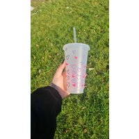 Cold Cup "Lila & Rosa Herzen" Cold Cup "Lila & Rosa Herzen" von GeschenkeweltNRW