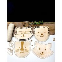 Makramee Schablone Löwe Tiere Holzrohling Zum Knüpfen von Geschenkfasz