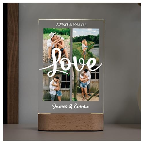 Geschenkfreude Acrylglas Bild Collage Love - personalisierte Geschenke Foto mit Licht LED - UV-Druck - Valentinstagsgeschenke für Ihn und Sie - Deko Geschenk für Frauen - Geschenkideen für Paare Geschenkfreude Acrylglas Bild Collage Love - personalisierte Geschenke Foto mit Licht LED - UV-Druck - Valentinstagsgeschenke für Ihn und Sie - Deko Geschenk für Frauen - Geschenkideen für Paare von Geschenkfreude