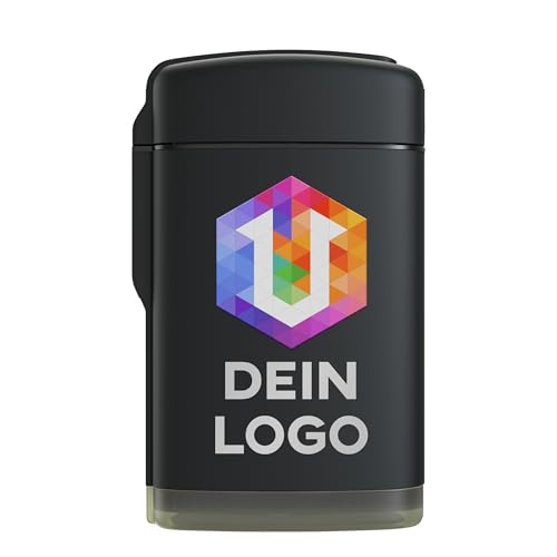 Geschenkfreude Feuerzeug mit Logo - Feuerzeug personalisiert mit eigenem Foto - Werbeartikel zum selbst Bedrucken - Gestalte Deine Feuerzeuge mit eigenem Firmenlogo - Feuerzeuge 20 Stück mit Logo von Geschenkfreude