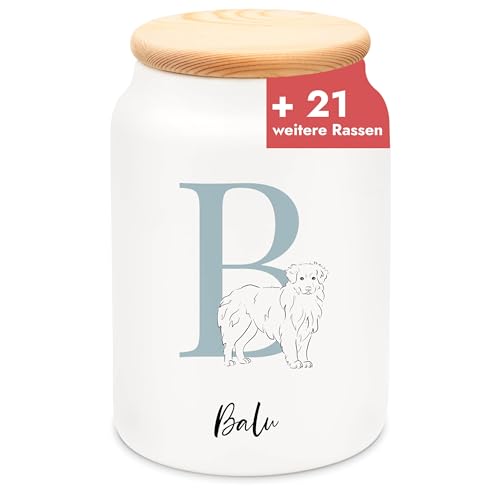 Geschenkfreude Personalisierte Leckerlidose für Hunde - Keksdose Hund - 650ml Keramikdose mit Holzdeckel - einzigartig personalisierte Geschenke Hundebesitzer - Leckerli Aufbewahrung - Hundezubehör Geschenkfreude Personalisierte Leckerlidose für Hunde - Keksdose Hund - 650ml Keramikdose mit Holzdeckel - einzigartig personalisierte Geschenke Hundebesitzer - Leckerli Aufbewahrung - Hundezubehör von Geschenkfreude