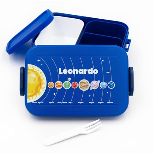 Kinder Brotdose Bento Box Midi Bentobox für Mepal personalisiert - 900ml - blau - Weltraum Snackbox mit Fächern - Planeten Lunchbox Brotbox Brotzeitbox Kinder Geschenke zur Einschulung Essensbox Kinder Brotdose Bento Box Midi Bentobox für Mepal personalisiert - 900ml - blau - Weltraum Snackbox mit Fächern - Planeten Lunchbox Brotbox Brotzeitbox Kinder Geschenke zur Einschulung Essensbox von Geschenkfreude