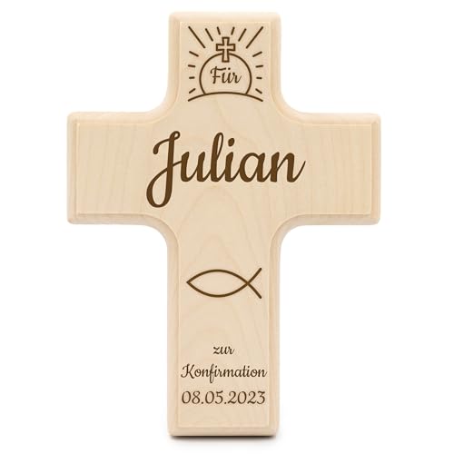 Kinderkreuz zur Konfirmation personalisiert - Kinderkreuz mit Namen - personalisierte Geschenke zur Konfirmation - Konfirmationsgeschenk für Mädchen/für Junge - Geschenkideen - Holzkreuz Kinderkreuz zur Konfirmation personalisiert - Kinderkreuz mit Namen - personalisierte Geschenke zur Konfirmation - Konfirmationsgeschenk für Mädchen/für Junge - Geschenkideen - Holzkreuz von Geschenkfreude