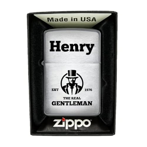 Zippo Feuerzeug mit Gravur - personalisiertes Zippo mit Gravur Geburtstagsgeschenk für Männer/personalisierte Geschenke für Papa Men von Geschenkfreude