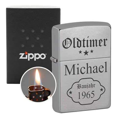 Zippo Feuerzeug mit Gravur - personalisiertes Zippo mit Gravur - Geschenkideen zum Vatertag - Geburtstagsgeschenk für Männer/personalisierte Geschenke für Papa/Geschenk für Ihn von Geschenkfreude