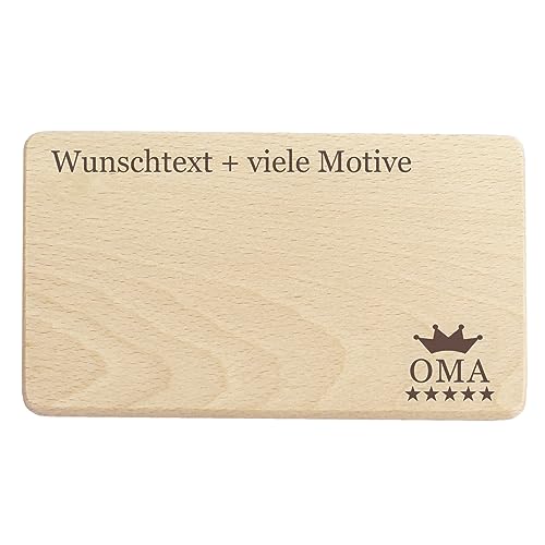 Oma Brettchen mit Gravur - Name, Spruch und Motiv - aus Holz - originelles Geschenk zum Geburtstag Weihnachten Ostern Namenstag für Großmütter von Geschenkissimo