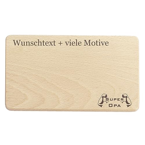 Opa Brettchen - graviert mit Name, Spruch und Motiv - aus Holz, originelles Geschenk zum Geburtstag, Weihnachten, Ostern, Namenstag, Vatertag von Geschenkissimo