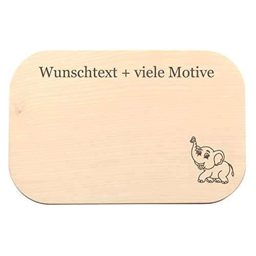 Tier Brettchen mit Gravur - personalisiert mit Name, Spruch + viele Tiere als Motiv zur Auswahl, Fisch, Vogel, Kuh, Schaf, Schlange, Schildkröte, Mäuse, Hamster, Meerschweinchen … von Geschenkissimo