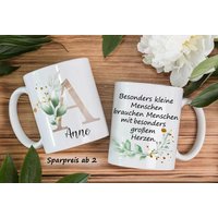 Danke Tasse Für Erzieher | Hebamme Erzieherin Personalisiert Mit Buchstabe Namen Wunschtext Abschiedsgeschenk von GeschenkmeisterShop