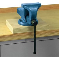 LOKOMA Parallel-Schraubstock, nach vorne öffnend, Backenbreite 125 mm von LOKOMA