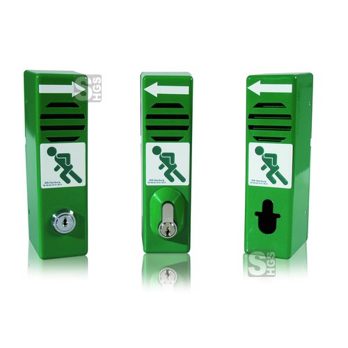 Türwächter grün, mit Profilhalbzylinder Türwächter grün, mit Profilhalbzylinder von GFS