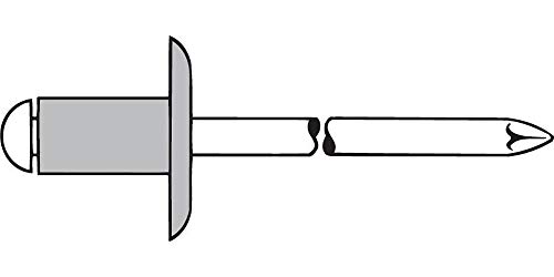 Blindniete Alu/Stahl Grosskopf 4,8 x 8 K 16 mm, 250 Stück, (1454106) von Gesipa