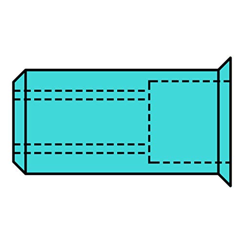 Blindnietmuttern A2-Edelstahl Kleinkopf M 5 x 7 x 12,5 mm, 500 Stück, (1433728) von Gesipa