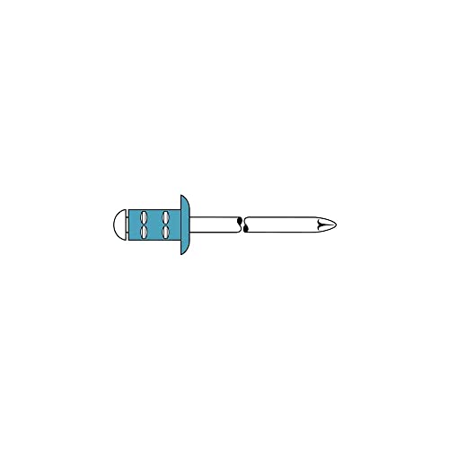 Gesipa Blindniete PolyGrip 100 Stück (A2 Edelstahl 3,2x8, Nietschaft-ø 3,2 mm, Scherkraft 1450 N, Zugkraft 2300 N, Flachrundkopf) 1432060 von Gesipa