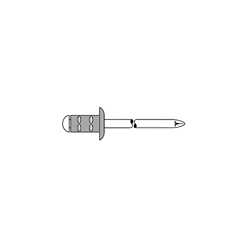 GESIPA Blindniete PolyGrip 50 Stück (Alu/Nirosta 4x17, Nietschaft-ø 4 mm, Scherkraft 1060 N, Zugkraft 1680 N, Flachrundkopf) 1432059 von Gesipa