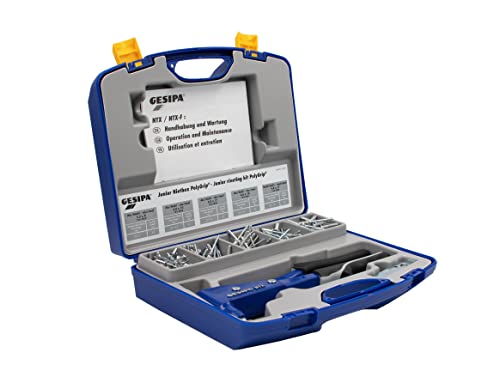 GESIPA | Blindnietzangen – Set NTX | mit 5 gängigen Nietabmessungen im praktischen Koffer | Made in Germany | Kaufe von den Profis von Gesipa