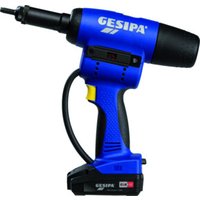 Gesipa Akku-Blindnietmuttern-Setzgerät FireBird Pro Gold Edition mit 2 Li-Ion Akkus 18V - 2,0 Ah / Ladegerät in L-Boxx von Gesipa