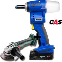 Gesipa Blindniet SET Birdie mit Schliff, Blindnietgerät und Winkelschleifer mit Akku und Ladegerät Gesipa Blindniet SET Birdie mit Schliff, Blindnietgerät und Winkelschleifer mit Akku und Ladegerät von Gesipa