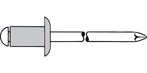 Gesipa-Blindniete Alu/Stahl Standard (Flachkopf), 5x10mm, 500Stück von Gesipa