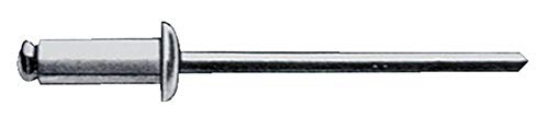 Gesipa Blindniete Alu/Stahl 6 x 20 Flachrundkopf mm, 250 Stück, (1454065) Blindniettechnik, Grau von Gesipa