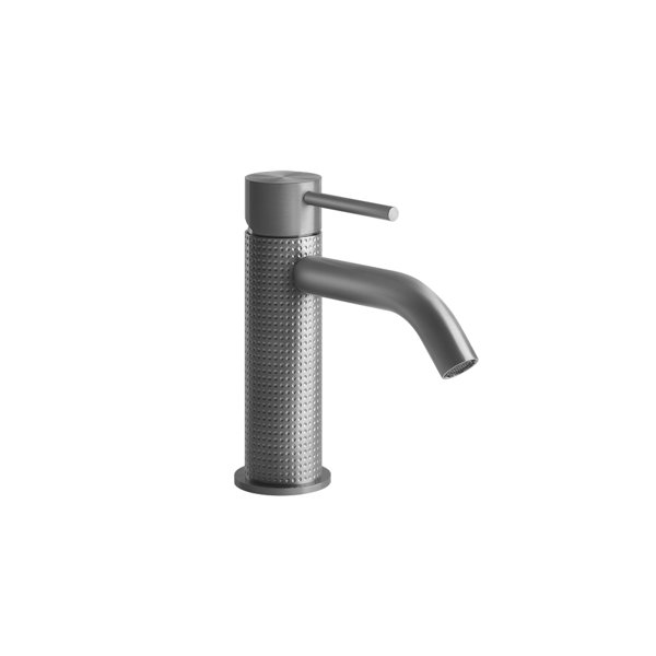 Gessi 316 Cesello Waschtisch-Einhebelmischer, ohne Ablaufgarnitur, Ausladung 122mm, 54402, Farbe: Metall Schwarz gebürstet PVD - 54402707 von Gessi