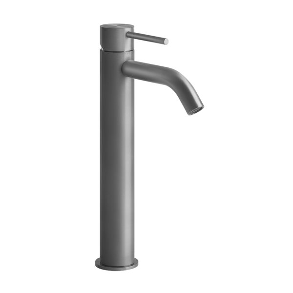 Gessi 316 Flessa Waschtisch-Einhebelmischer, höhere Version, ohne Ablaufgarnitur, Ausladung 122 mm, 54009, Farbe: Metall Schwarz gebürstet PVD von Gessi