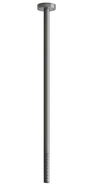 Gessi 316 Intreccio Waschtisch-Deckenauslauf 1/2 kombinierbar, mit Einhebelmischer oder Sensor, personalisierte Länge, 54196, Farbe: Schwarz XL von Gessi