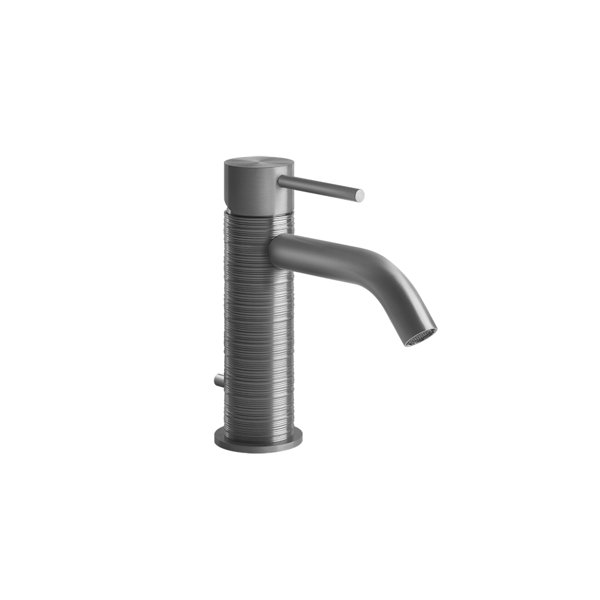 Gessi 316 Trame Waschtisch-Einhebelmischer, mit Ablaufgarnitur 1 1/4, Ausladung 122 mm, 54301, Farbe: Kupfer gebürstet PVD von Gessi