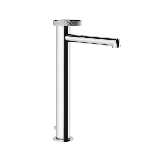 Gessi Anello, Waschtisch-Einhebelmischer, hohe Version, mit Ablaufgarnitur, Ausladung 174mm, 63305, Farbe: Metall Schwarz PVD von Gessi