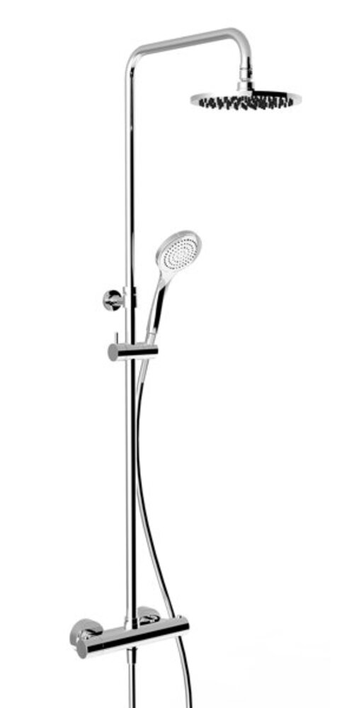 Gessi Aufputz-Thermostat-Brause-Armatur mit verdeckten 1/2-Anschlüssen, für Antikalk-Handbrause 100 mm oder Kopfbrause 200 mm, 35173149 von Gessi